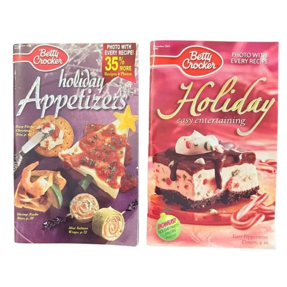 Pillsbury & Betty Crocker Holiday Cook Books Set of 5